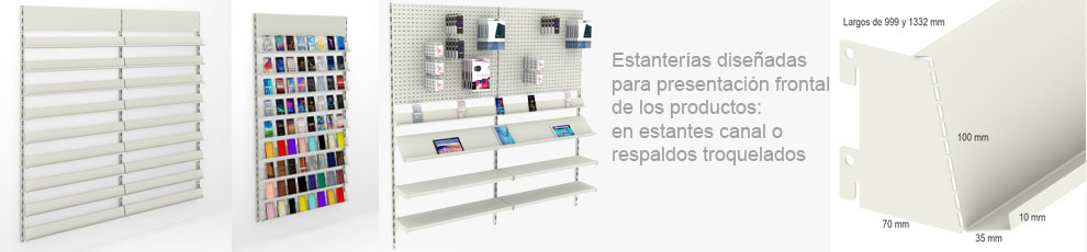 estantería canal con freno delantero para video juegos , tlefonía, carcasas y accesorios de informática