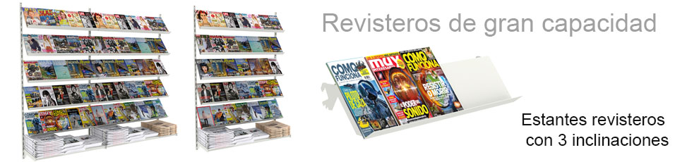 revistero de gran capacidad y montaje muy senvillo y rápido