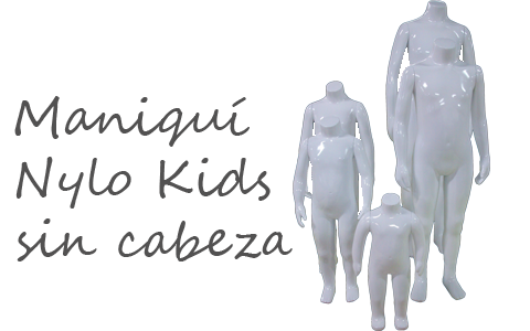 Modelos de maniquíes flexibles, cabeza 7 y 8.