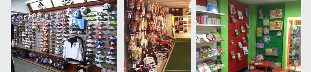 mural lamas tienda de deportes, calzado, trofeos, mural lamas tienda electrodomesticos