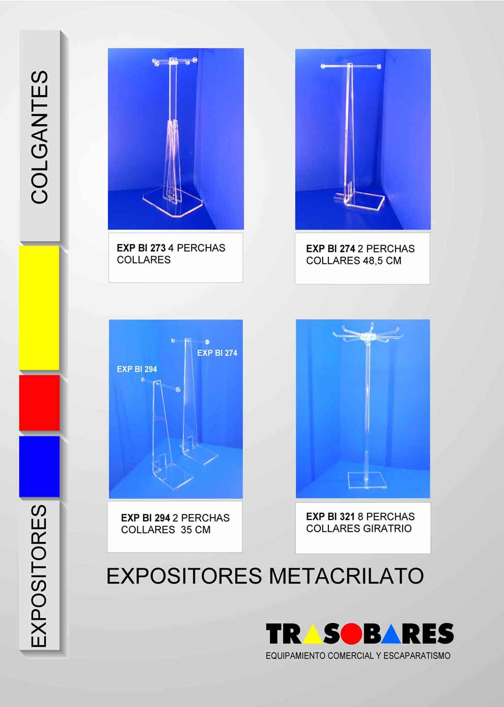 expositores para colgantes, collares de sobremesa